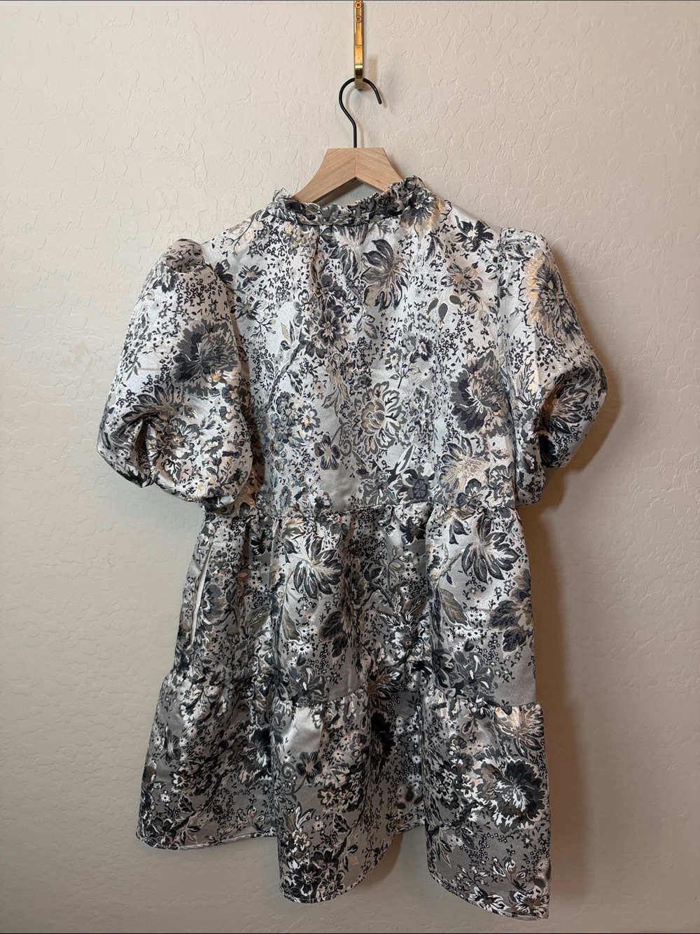 Sugarlips Lola Jacquard Babydoll Mini Dress - Picture 6 of 6